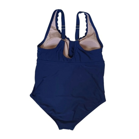 Kona Sol Navy One Piece Beach Summer Swim - Picture 2 of 8